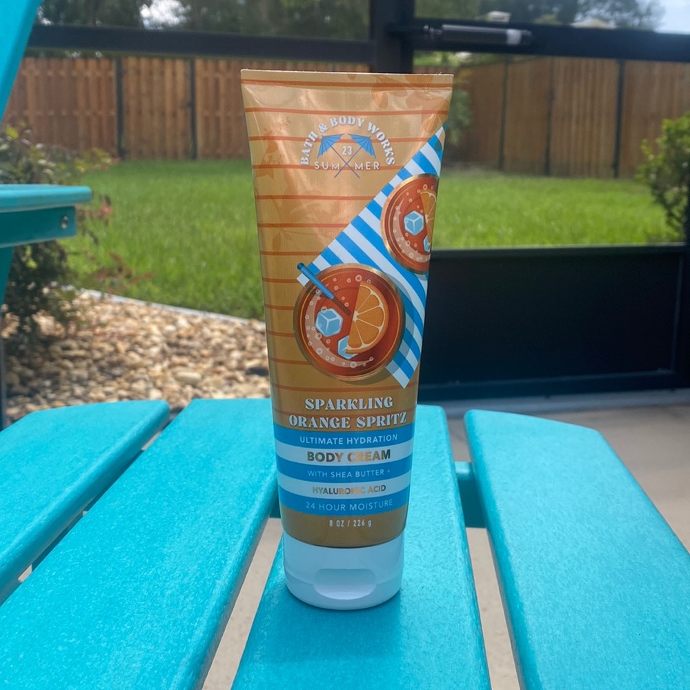 New Bath and Body Works Sparkling Orange Spritz Body Cream Summer 2023